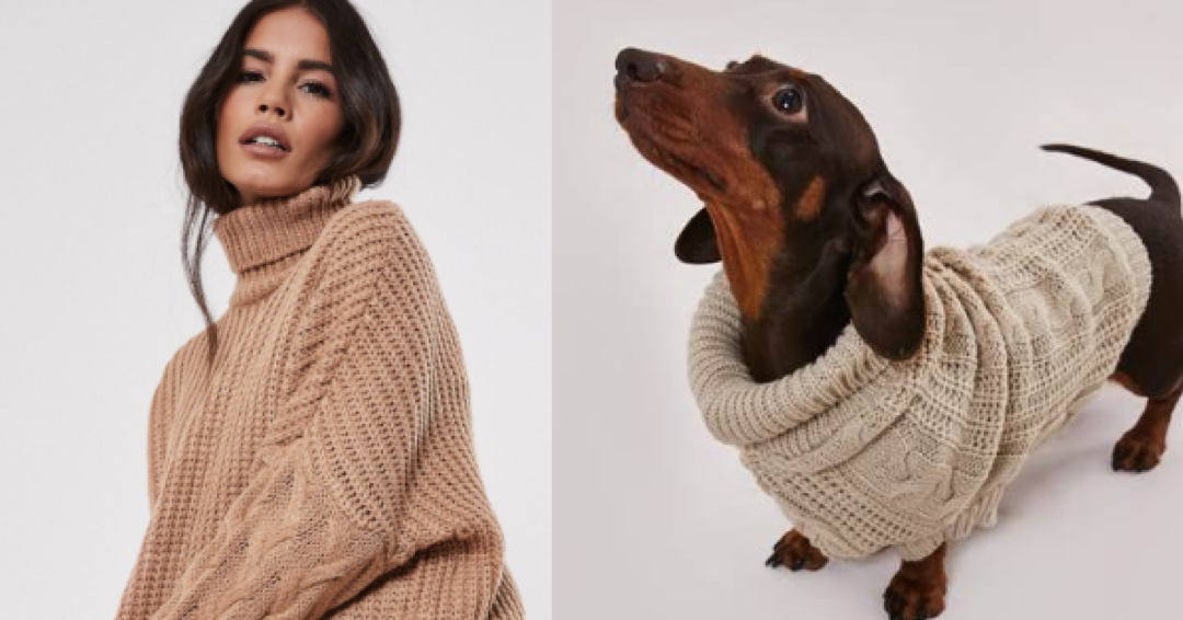 Missguided is selling matching human and dog roll neck jumpers