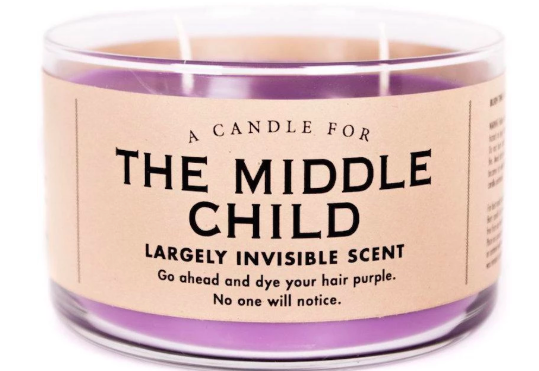 There’s a middle child candle with a ‘largely invisible scent’ and WOW