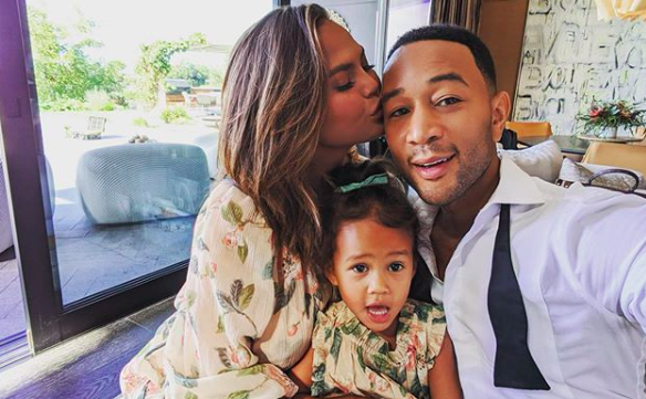 Chrissy Teigen just shared a video of her daughter Luna singing a pretty terrifying song