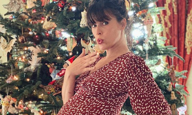 Milla Jovovich shares photos of her newborn but admits her daughter spilled the beans first