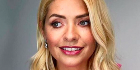 Holly Willoughby’s black dress is from Sandro Paris and we just adore it