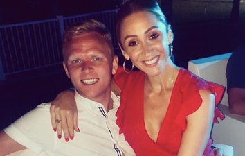 Hollyoaks star Lucy-Jo Hudson has welcomed a son with boyfriend Lewis Devine