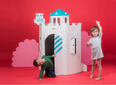 3D recycled cardboard castles and playhouses perfect for passing the time