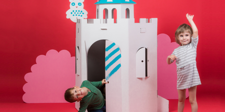 3D recycled cardboard castles and playhouses perfect for passing the time