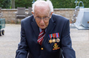 99-year-old army veteran raises over £6 million for NHS by walking 100 laps in back garden