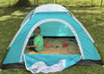 #entertainingathome: Parents are making sandpits for their kids using tents