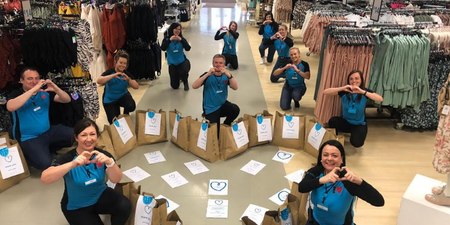 Thanks from Penneys: the high street store is delivering thousands of care packs to frontline workers