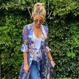 Pregnant Vogue Williams wore a maxi kimono over jeans and now we want to wear a maxi kimono over jeans