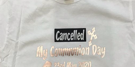Small Irish business designs t-shirts to commemorate cancelled communions