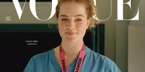 A Tyrone midwife was chosen to feature on the cover of Vogue