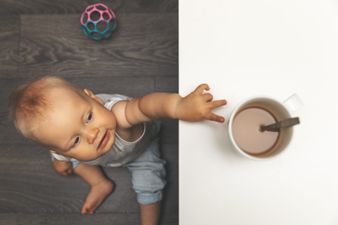 Mum explains what you should do if your child pulls hot tea down on themselves