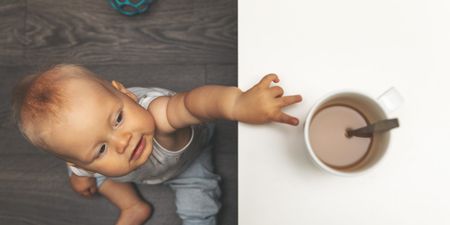Mum explains what you should do if your child pulls hot tea down on themselves
