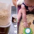 Crafty mum makes ‘edible’ sandpit for her baby by putting Cheerios in a blender