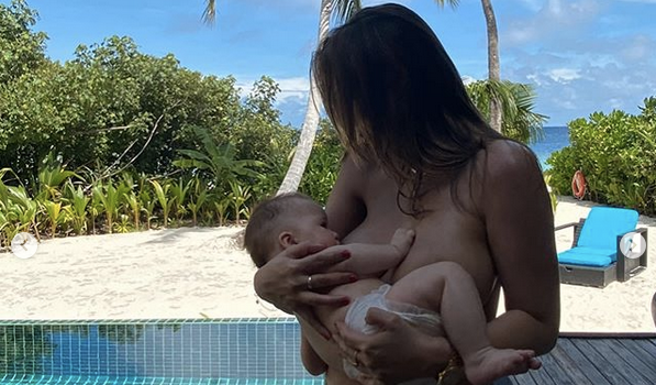 Myleene Klass breastfeeding post