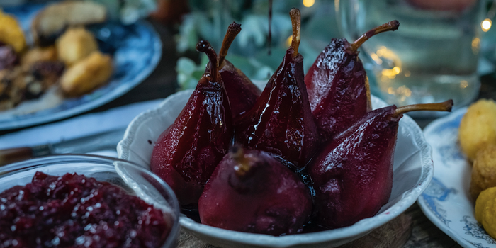 AVOCA’s Red Wine Poached Pears Recipe