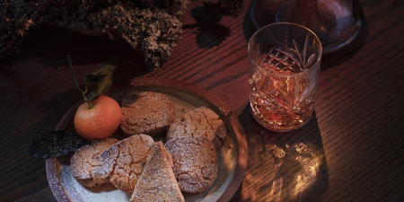 This recipe for Hazelnut Shortbread Biscuits is the perfect treat for Santa