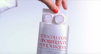 You can now buy scented stickers designed for your face mask – for a fresh smell