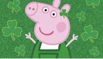 Fáilte, Peppa! In her latest adventure, Peppa Pig is off to Ireland