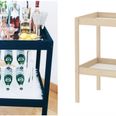 DIY: Here is how to turn an old Ikea changing table into a sleek bar cart