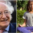 Michael D Higgins says he believes yoga should be taught to all school children across Ireland