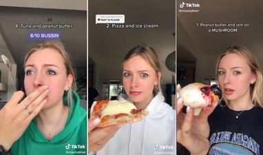TikTok star tries out weird pregnancy cravings