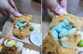 Mum orders chicken and gets a deep fried towel instead