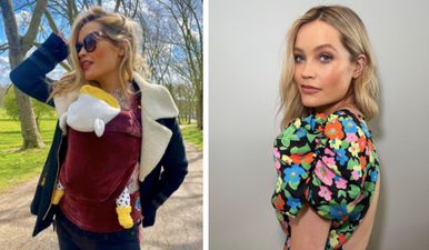 Laura Whitmore shares photo showing the realities of breastfeeding