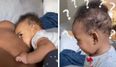 Baby girl hilariously confused by dad’s inability to breastfeed
