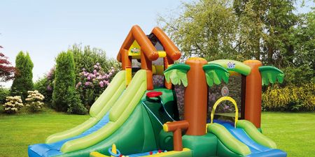 You can buy this incredible Outdoor Inflatable Play Centre at Aldi!
