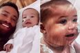 Ashley Cain has a blanket with Azaylia on it, so he can see her every night.