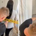 WATCH: Man cuts wife’s hair with a spirit level – successfully