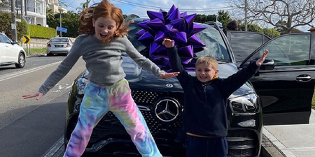 Adopt us please: Mother buys her 7 and 9-year-old kids a £140k Mercedes