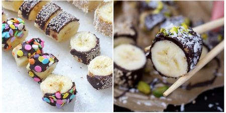 Banana sushi is a fun way to get kids involved in making their own healthy snack