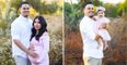 Husband of woman killed by drunk driver recreates maternity shoot for daughter’s first birthday