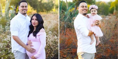 Husband of woman killed by drunk driver recreates maternity shoot for daughter’s first birthday