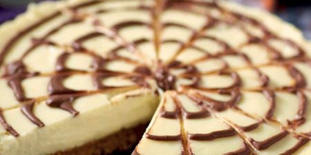 Trick or treat yourself with this Cobweb Cheesecake Recipe