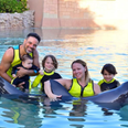 “You are justifying its suffering”: Kimberley Walsh slated for taking her kids to swim with dolphins