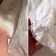 “What the F is this”: Mum claims to have found maggot in unused nappy
