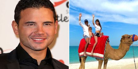 Ryan Thomas slated after sharing “cruel” photo of his family sitting on chained camel