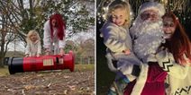 Stacey Solomon & Joe Swash surprise Rex with Santa at their very own DIY grotto