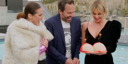 Fans weirded out by Real Housewife’s husband licking a cake replica of her co-star’s breasts