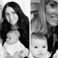 Síle Seoige and Kathryn Thomas introduce their babies to each other for the first time