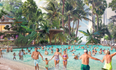 First ever all-season beach to open inside waterpark with 35 slides in UK