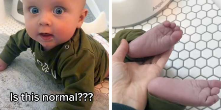 “Is this normal?” Mum shares image of her baby’s purple feet and TikTok-ers help