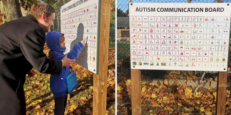 Dad comes up with an easy way to help autistic children at parks and playgrounds