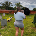 Malin Anderson takes baby girl to visit her late daughter’s grave
