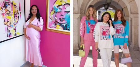 Expectant mum and artist Audrey Hamilton launches slow fashion range