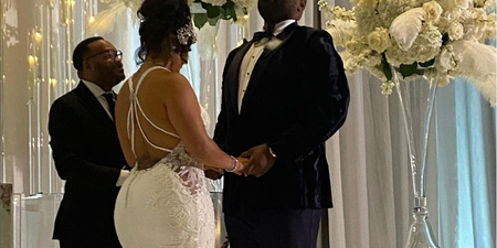 Football player who inspired The Blind Side gets married to partner of 17 years