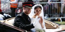 Prince Harry and Meghan share never before seen wedding photo