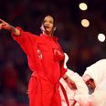 Rihanna announces her pregnancy during Super Bowl performance